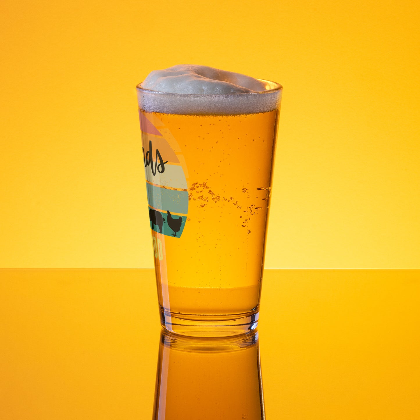 Friends Not Food Shaker pint glass