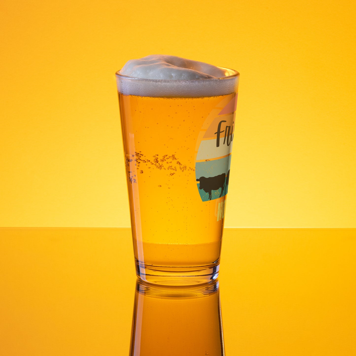 Friends Not Food Shaker pint glass