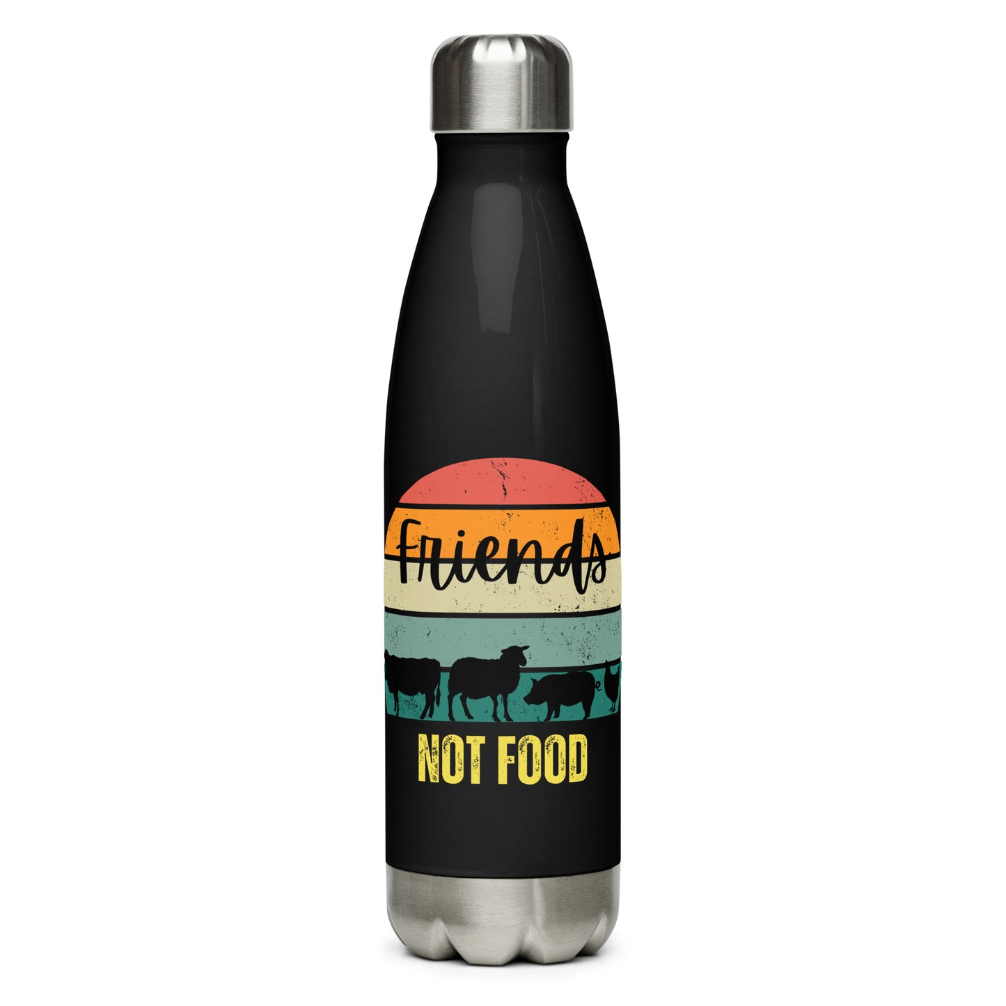 Friends Not Food Stainless steel water bottle