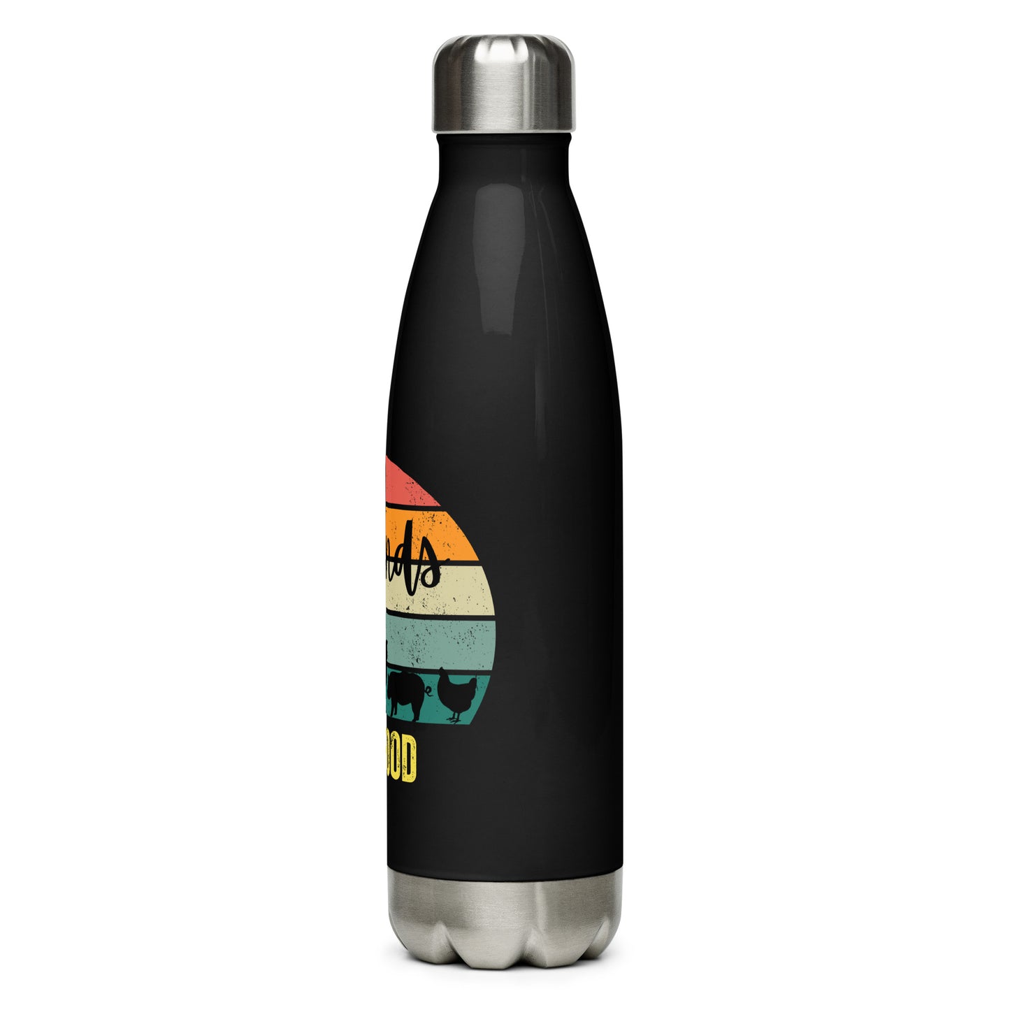 Friends Not Food Stainless steel water bottle