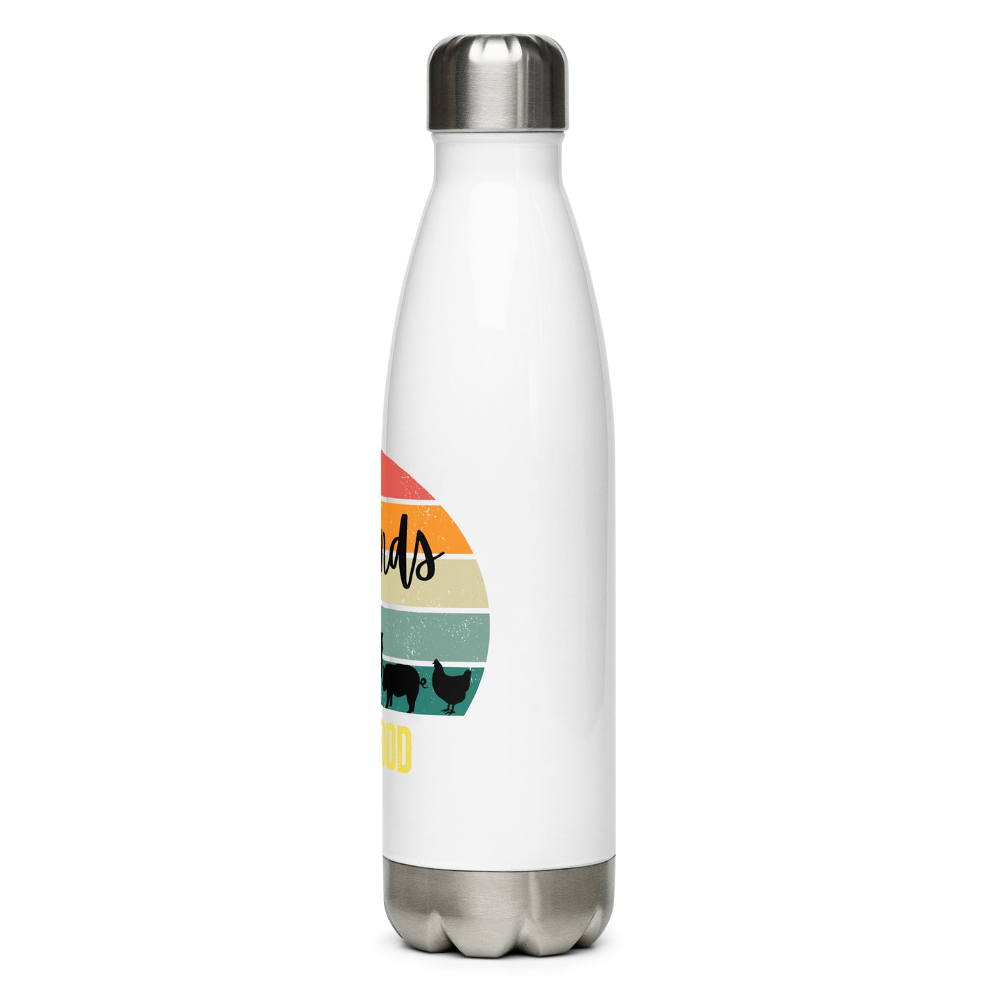 Friends Not Food Stainless steel water bottle