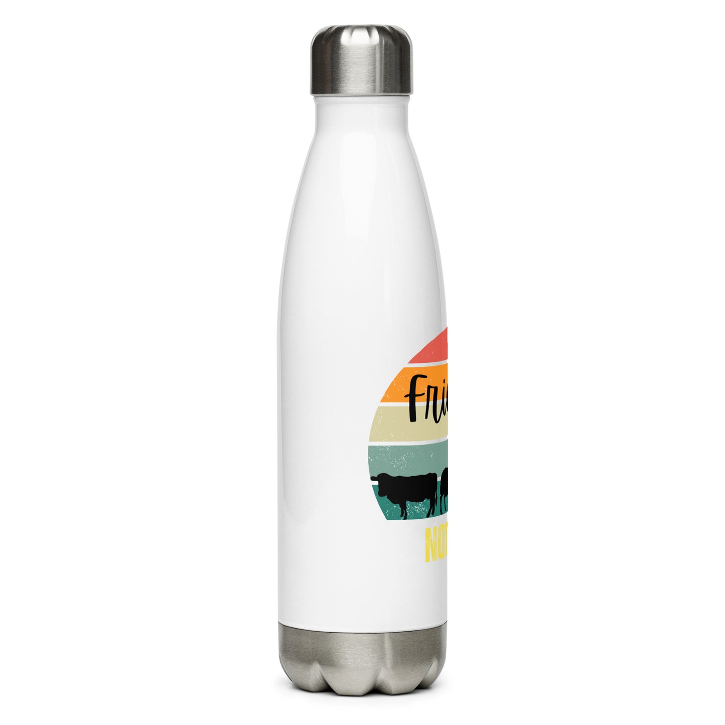 Friends Not Food Stainless steel water bottle