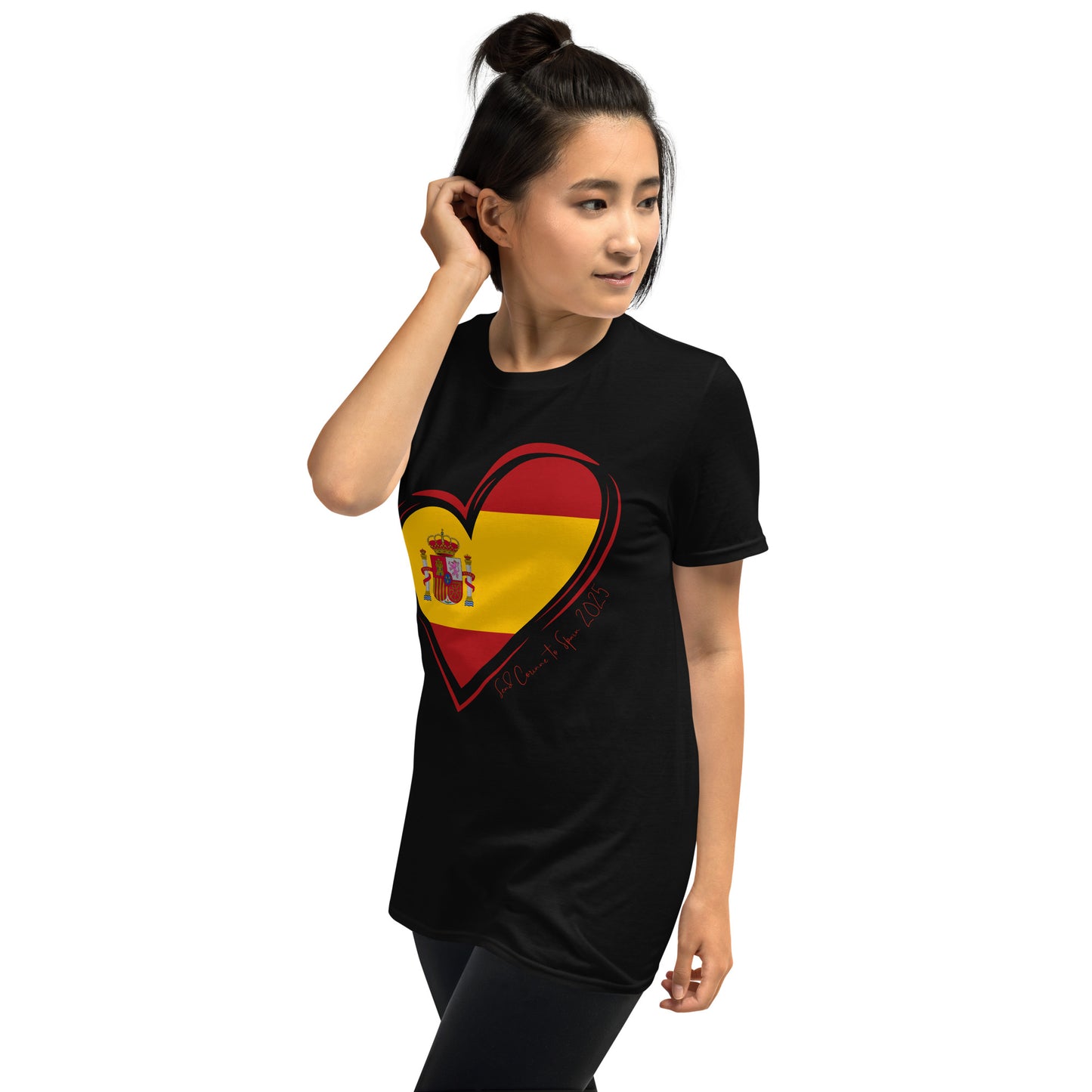 Send Corinne to Spain Spanish Flag Tee