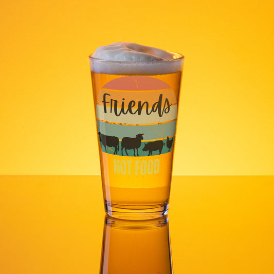 Friends Not Food Shaker pint glass